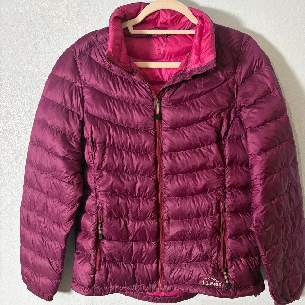 LL Bean Ultralight 850 Down Jacket Magenta Purple Puffer Womens S Gorpcore